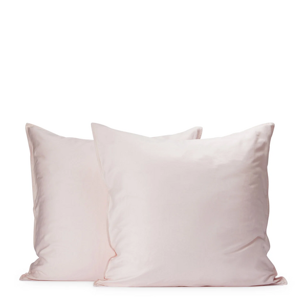 Soft Washed Cotton European Pillowcase Pair - Peony