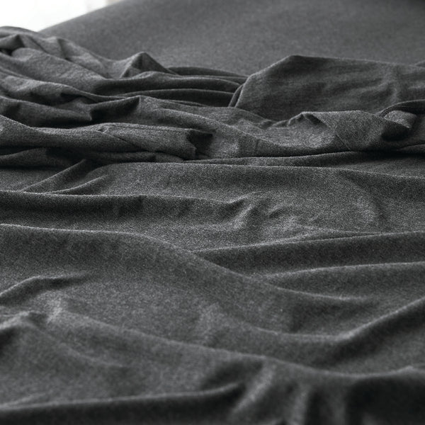 Cotton Jersey Fitted Sheet - Onyx