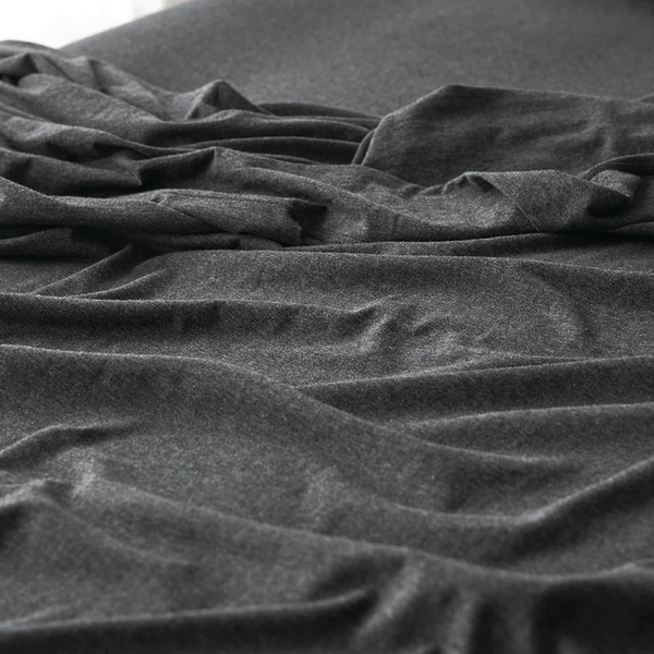 Cotton Jersey Flat Sheet - Onyx