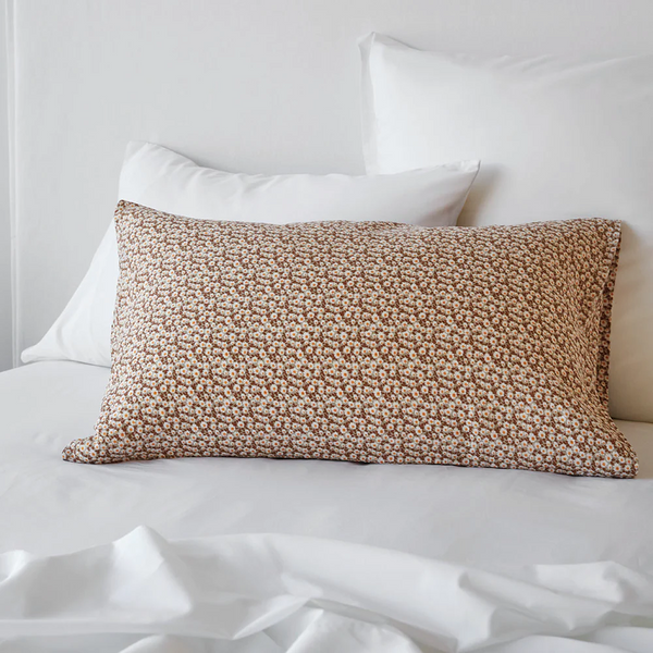 450TC Fresh Cotton Percale European Pillowcase Each - White
